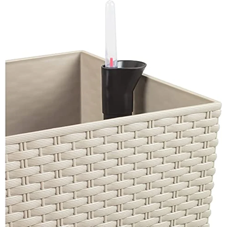 Maceta alta 30 L Prosperplast Rato case high de plástico en color Blanco, 46 (alto) x 60 (ancho) x 25 (profundo) cms – Bild 3