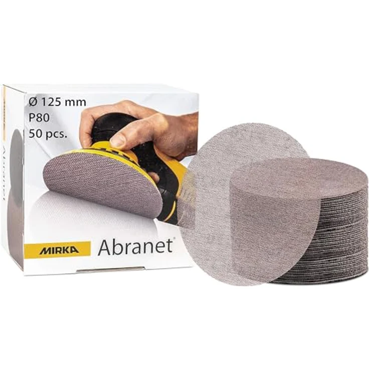 Mirka ABRANET 125mm Grip P80, 50/Pack - 5423205080 – Bild 2