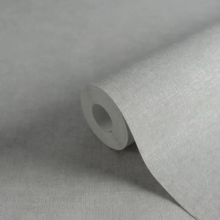 A.S. Création Smart Surfaces Einfarbige Vliestapete in Putzoptik, 10,05 m x 0,53 m, grau, licht- und scheuerbeständig, Made in Germany – Bild 3