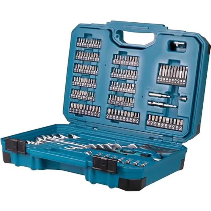 Makita Werkzeug GmbH Bohrer- und Bit-Set Makita Werkzeug-Set 231-tlg. E-17980, umfangreiches 231-teiliges Werkzeug-Set in gut sortiertem Koffer – Bild 2