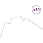 vidaXL Gewächshaus-Clips 50 Stk. W Typ Verzinkter Stahl