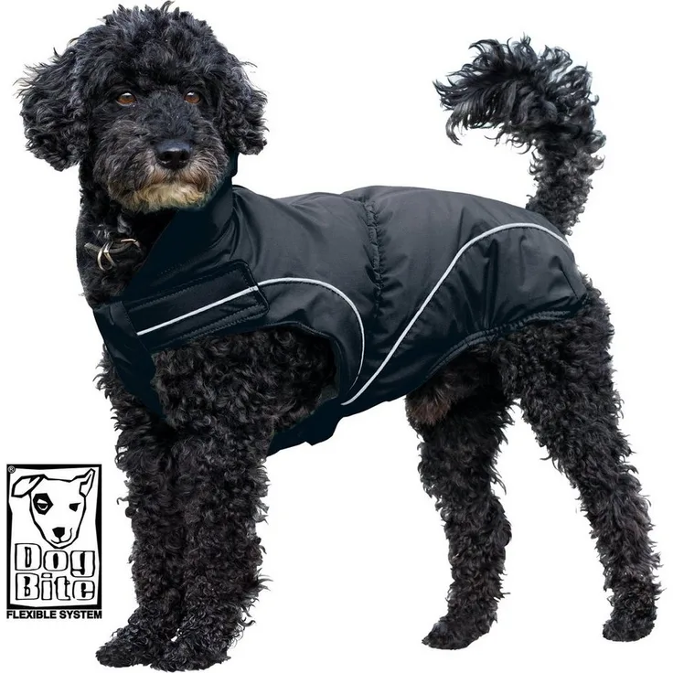 DogBite Hundemantel Winterjacke für den Hund - gefüttert, in versch. Größen - wasserdicht, atmungsaktiv, mit Reflexionsstreifen
