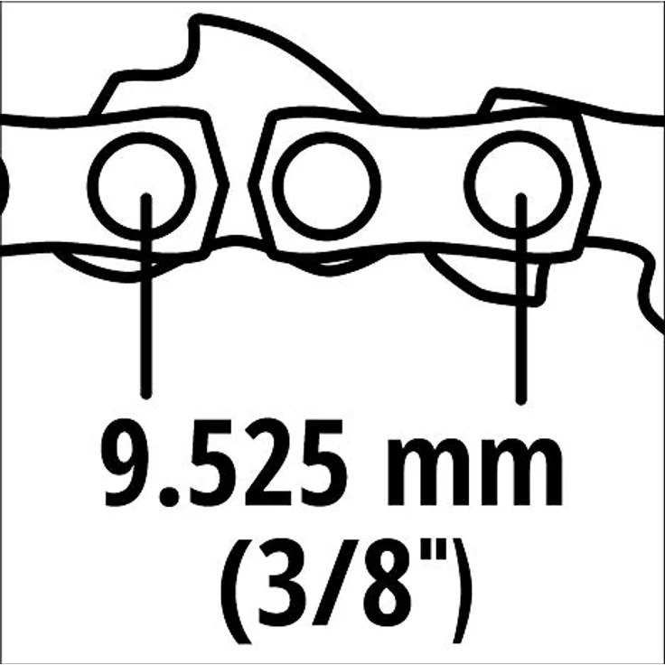 Original Einhell Ersatzkette (Kettensägen-Zubehör, passend für Einhell Kettensägen mit 25 cm Kettenlänge, 39 Treibglieder) – Bild 2