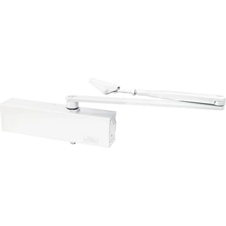 BURG-WÄCHTER TS 2500 W, Türschließer für einflügelige Innentüren, variabel einstellbar, hydraulisch, beidseitig verwendbar, Weiß, bis 125 cm Türbreite und 100 kg Türgewicht