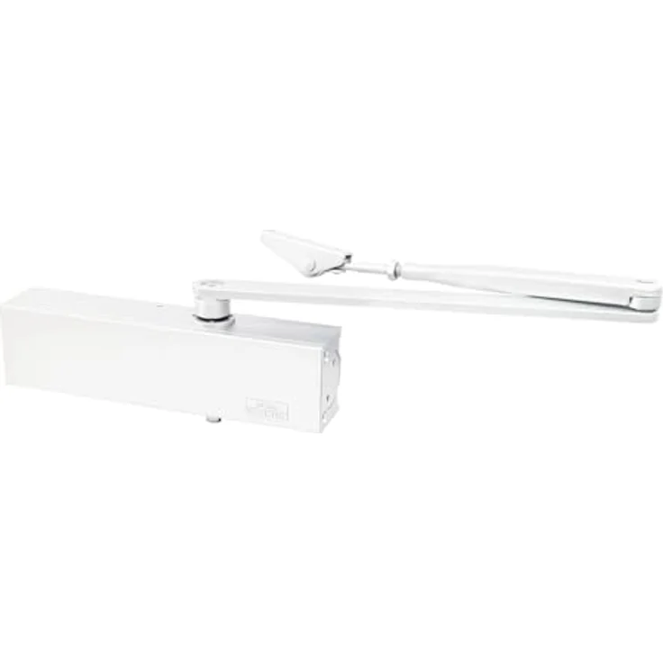 BURG-WÄCHTER TS 2500 W, Türschließer für einflügelige Innentüren, variabel einstellbar, hydraulisch, beidseitig verwendbar, Weiß, bis 125 cm Türbreite und 100 kg Türgewicht – Bild 1