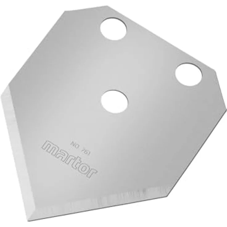 Martor Cuttermesser 761.60, Ersatzklinge SPITZKLINGE mit Spezialschliff, 10er Pack, 2-fach nutzbar – Bild 2