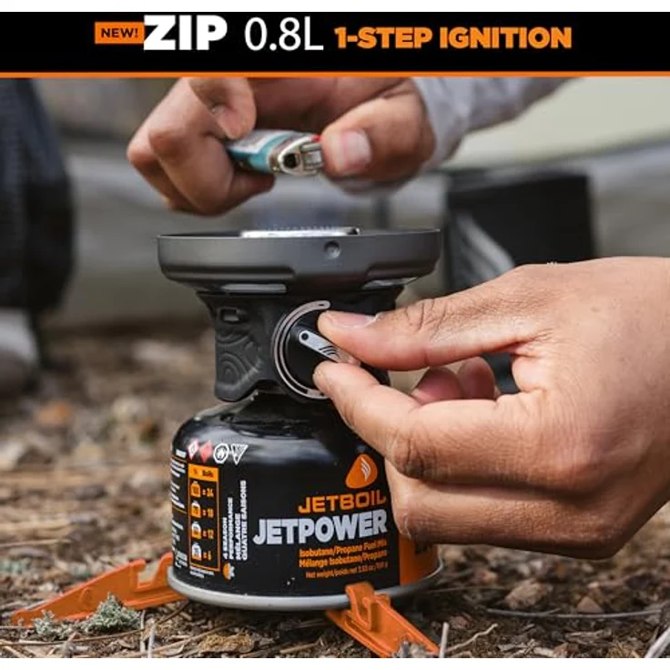Jetboil Zip Carbon, Campingkocher mit 0,8 Litern Fassungsvermögen, FluxRing-Technologie und isolierender Hülle, leicht und kompakt, 340 g – Bild 3