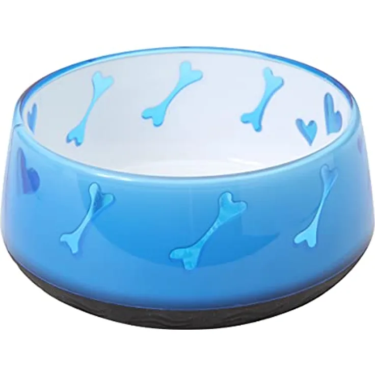 Dogit Rutschfester Futter- und Wassernapf für Hunde, blau, BPA-frei, 1 Stück (1 Stück)