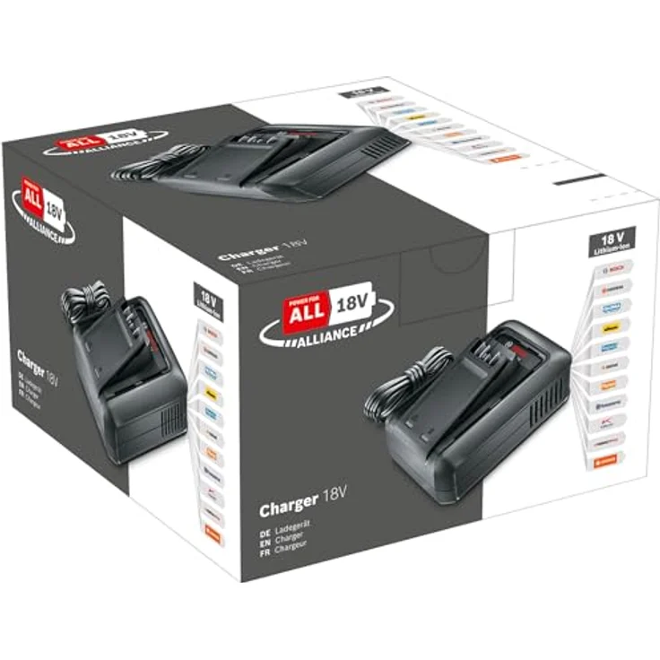 Bosch Schnellladegerät AL 18V-44 (18V System, 4,4A Ladestrom, Akku-Ladezeit 2,0/2,5/4,0/6,0 Ah: 34/44/59/87 min; integrierte Wandhalterung) – Bild 4
