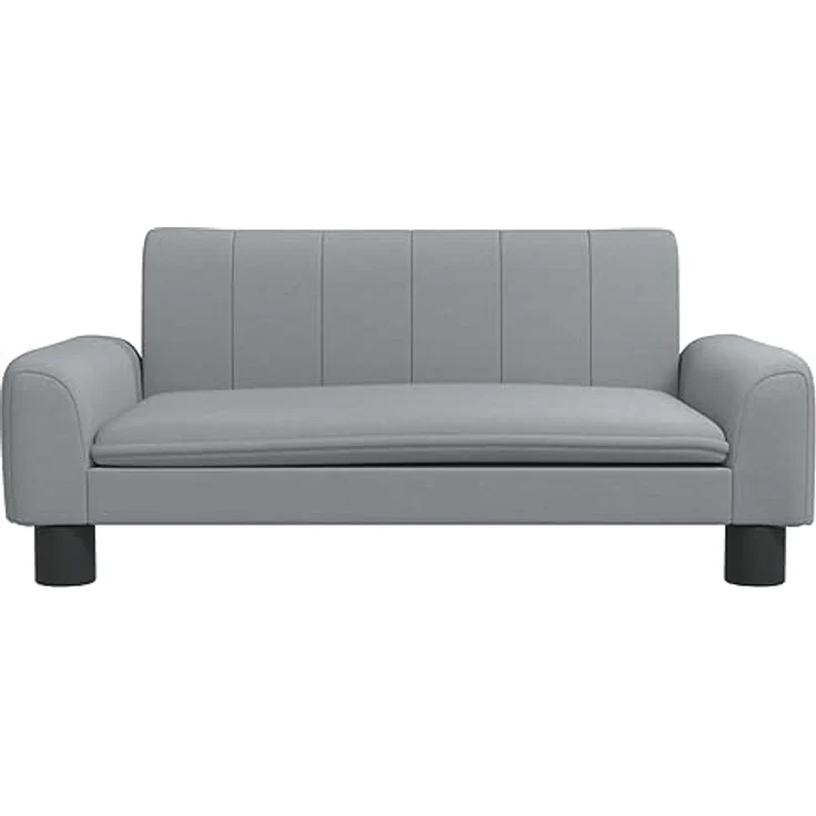 vidaXL Hundebett Hellgrau 70x45x30 cm Stoff – Bild 3