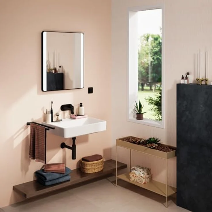 hansgrohe Xanuia Q Waschtisch, 600x480mm, ohne Hahnloch, ohne Überlauf, SmartClean, weiß, 61151450 – Bild 4