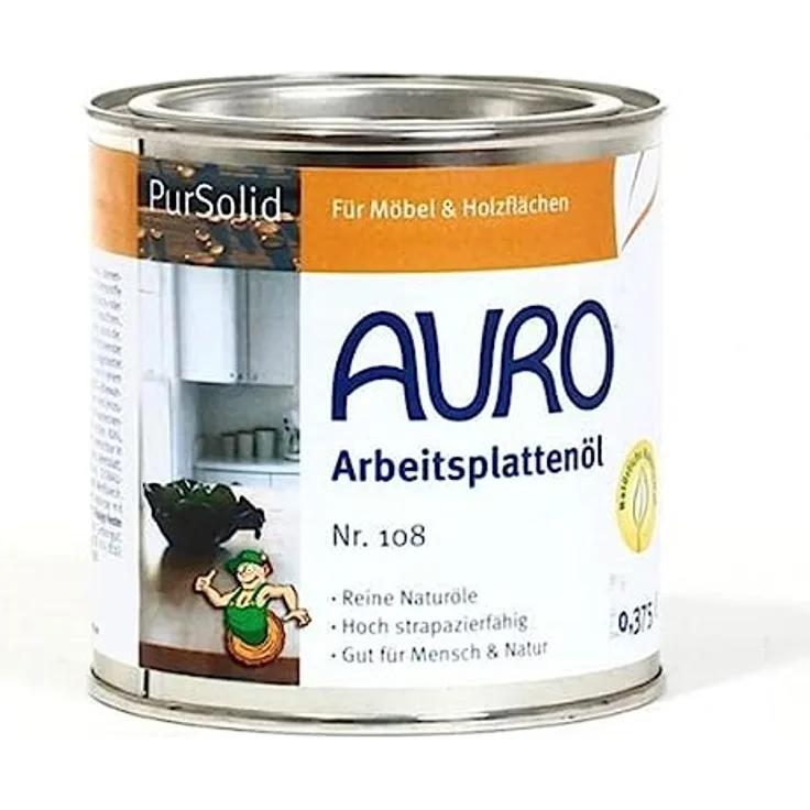 AURO Arbeitsplattenöl PurSolid Nr. 108 farblos, 0,5 Liter
