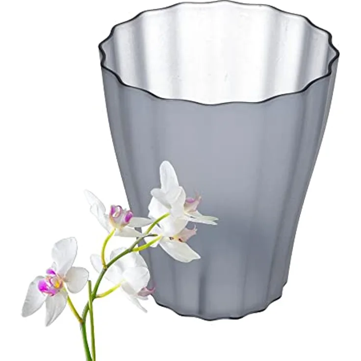 Plastia Orchideentopf Ola Ø 13 cm rauchfarbig