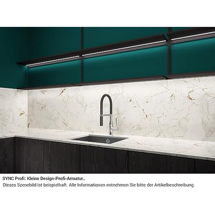 Dornbracht Küchenarmatur (1-St) 33865895-00, Einhebelmischer mit hochglänzender Oberfläche, schwenkbarem Auslauf und Antikalk-System – Bild 3