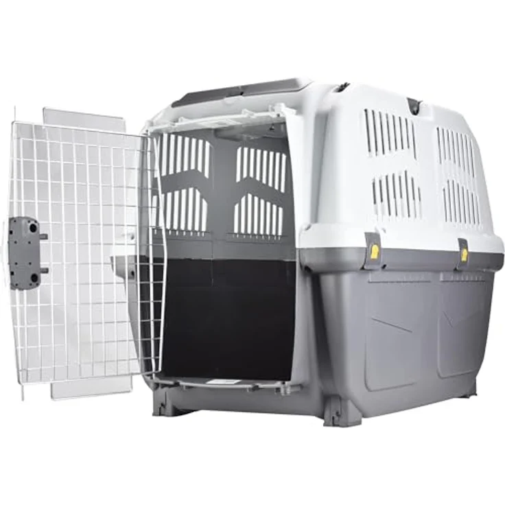 Trixie Friends on Tour Transportbox Skudo taupe/sand S-M (51 x 68 x 48 cm) – Bild 6