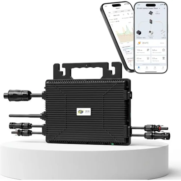 SUNNIVA Astro-E Mikro-Wechselrichter TM-L800Mi, 800 W für Balkonkraftwerk, IP67 wetterfest, Plug-&-Play Installation, 2 MPPT, Bluetooth & WiFi