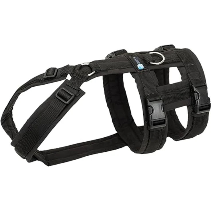 AnnyX Hunde-Sicherheitsgeschirr Brustgeschirr Safety Fun - Nylon, Individuell einstellbar, Braun/Bernstein – Bild 6
