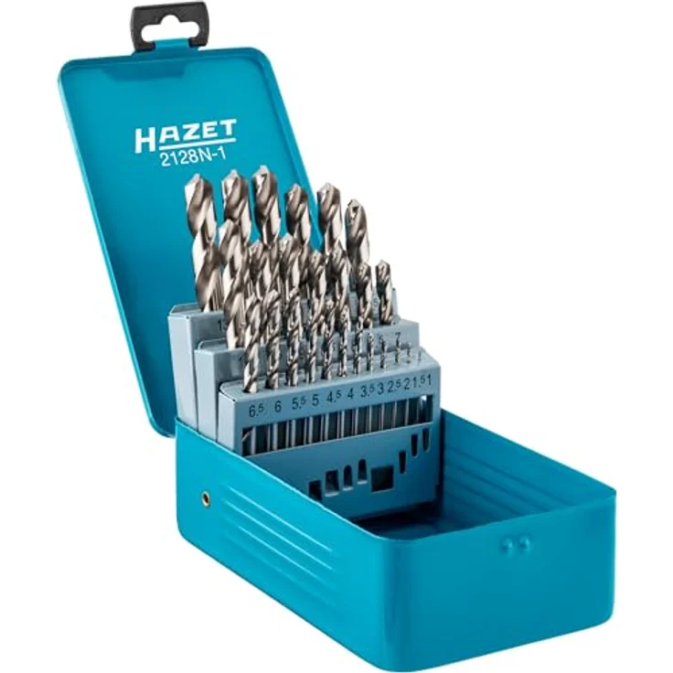 Hazet 2128N-1 HSS Spiralbohrer-Set, 25-teilig, DIN 338, präzisionsgeschliffen, zylindrischer Schaft – Bild 1