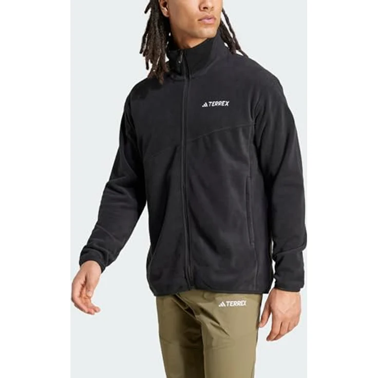 adidas TERREX Fleecejacke MT FZ FLEECE, Arbeitsjacke aus atmungsaktivem Polarfleece, recyceltes Material, grau – Bild 4