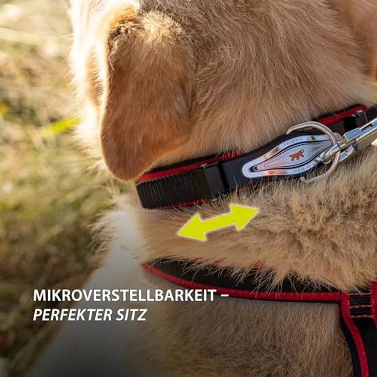 Ferplast Ergocomfort C25/55, Hundehalsband mit Polsterung und Sicherheitsschließsystem, rot – Bild 4