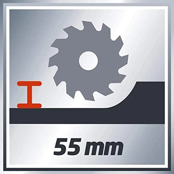 Einhell Handkreissäge TE-CS 165 (1200 W, max. 55 mm, Sägeblatt  165 mm, 24 Zähne, Absaugadapter, Parallelanschlag) – Bild 6