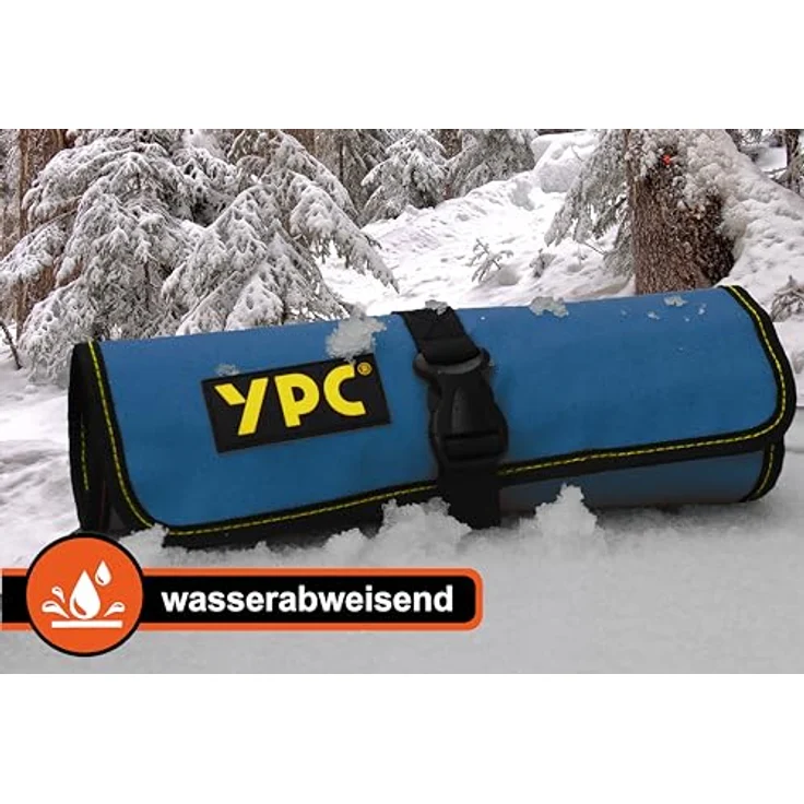 YPC VarioRoll L, 45x32cm Werkzeugtasche rollbar mit 10 Steckfächern, 4 Halteschlaufen und wasserfestem Oxford 600D Polyester – Bild 3