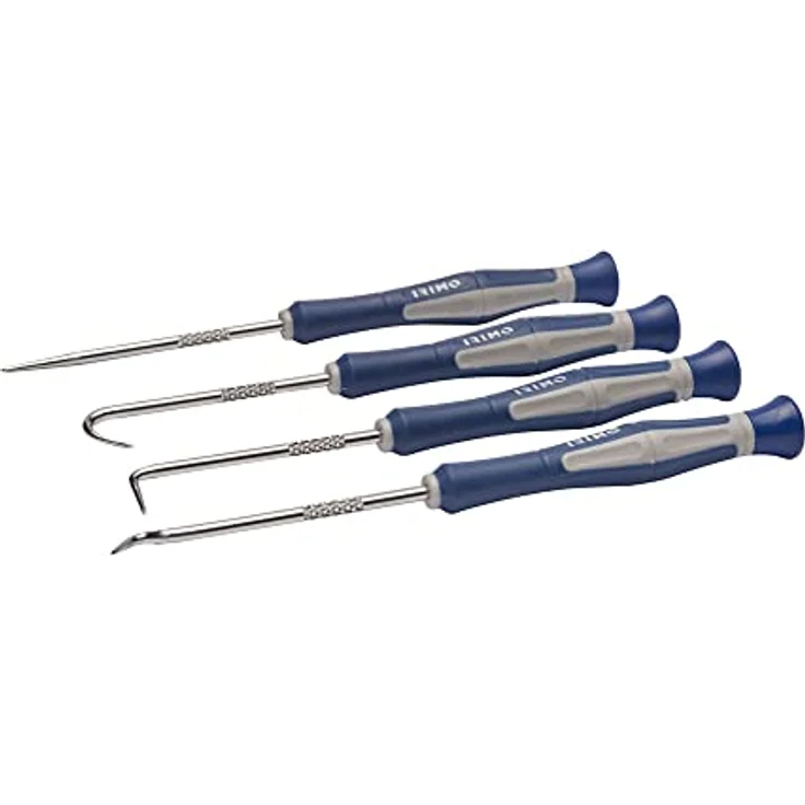 IRIMO 4-teiliges Haken-Set, robustes Stahlwerkzeug mit ergonomischem, zweifarbigen Griff – Bild 1
