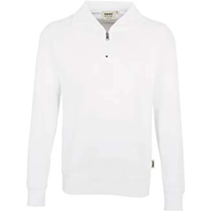 HAKRO Zip-Sweatshirt Premium 451, weiß, 6XL