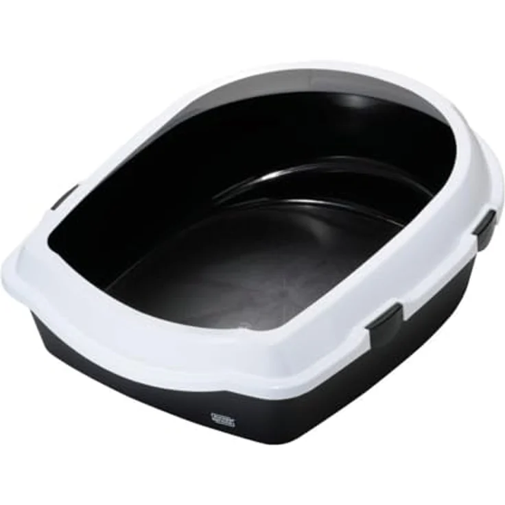 Europet Bernina 441-174333 Katzentoilette mit Rand Jumbo, 56 x 70 x 27 cm, Farbe schwarz – Bild 2