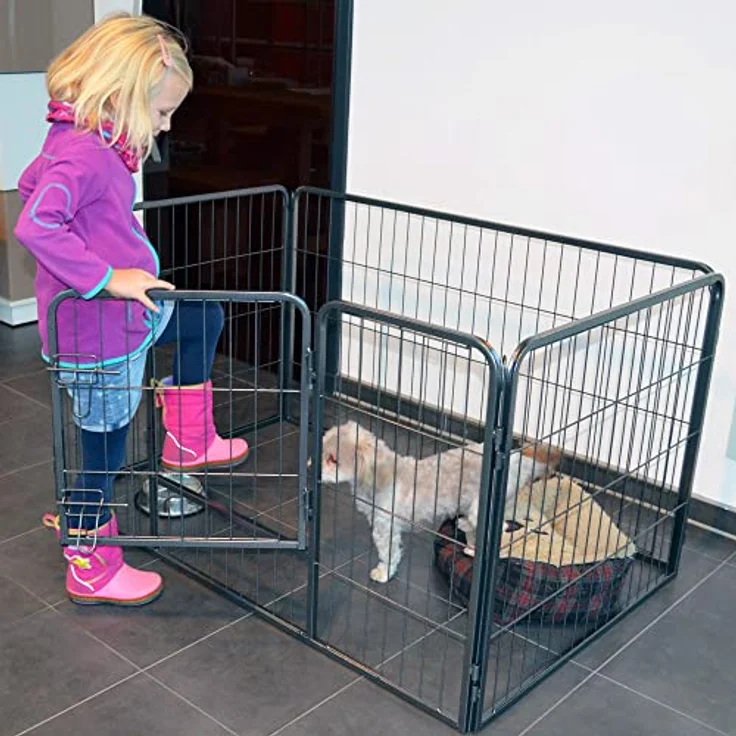 zooprinz erstklassiges Freilaufgehege (Hundezaun) Dog Run - besonders stabiles Gitter - 4 Modelle zur Wahl, 70,5 cm – Bild 1
