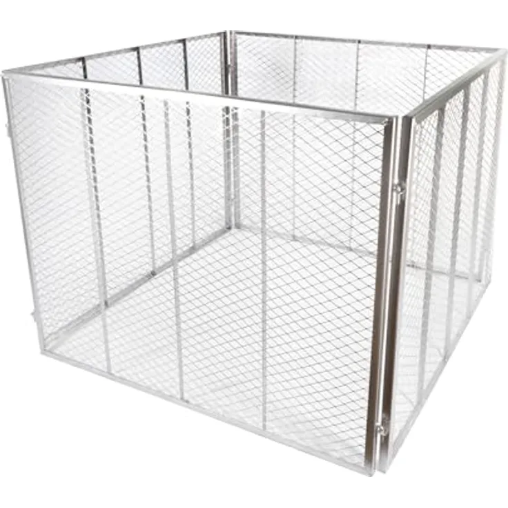 Nativ Garten Komposter 80x80x70 cm, Metallkomposter mit 448 Liter Volumen, Drahtkomposter für eigenen Kompost, Metall Komposter als Kompostsieb nutzbar, Kompostierer für Komposterde