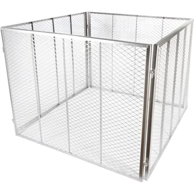 Nativ Garten Komposter 80x80x70 cm, Metallkomposter mit 448 Liter Volumen, Drahtkomposter für eigenen Kompost, Metall Komposter als Kompostsieb nutzbar, Kompostierer für Komposterde – Bild 1