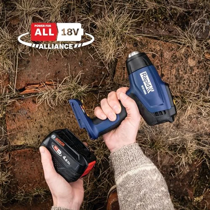 Rapid Akku-Heißluftpistole RX1000, 18V POWER FOR ALL, LCD-Display, Temperatur Bis Zu 550°C – Bild 4
