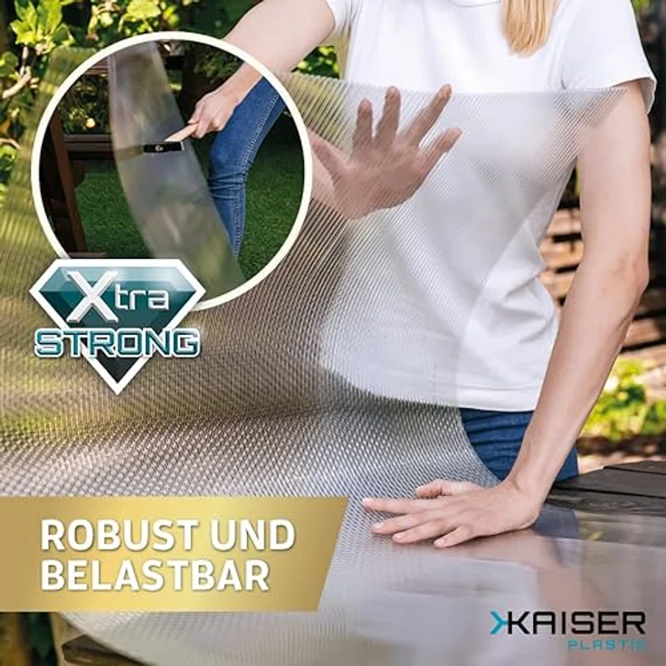 KAISER plastic Gewächshausplatten Xtra Strong, 14 Stk. Polycarbonat Doppelstegplatte, 700g/m2, 700 x 1500 mm, 4mm Stärke, UV-beständig, 14,70m2 Gesamtfläche – Bild 5