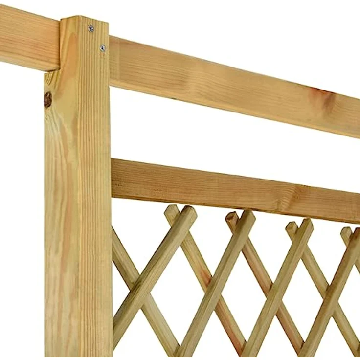 vidaXL Eckpergola mit Bank, 166x81x174 cm, grün imprägniertes Kiefernholz, stabile Rankhilfe für Kletterpflanzen – Bild 6