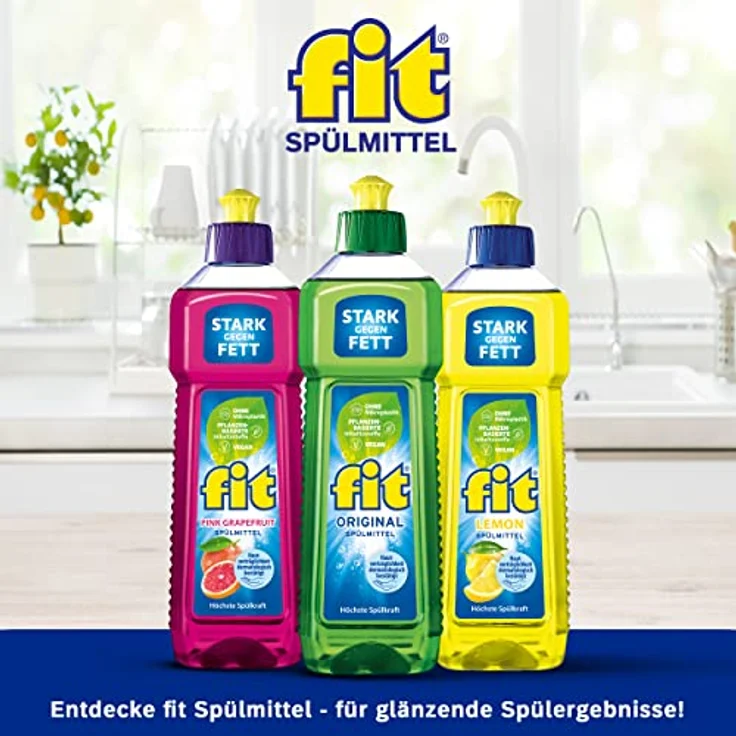 FIT fit Spülmittel Balsam 500ml, hautverträgliches Geschirrspülmittel mit Aloe Vera und Pflegeprotein, sparsam im Verbrauch – Bild 6
