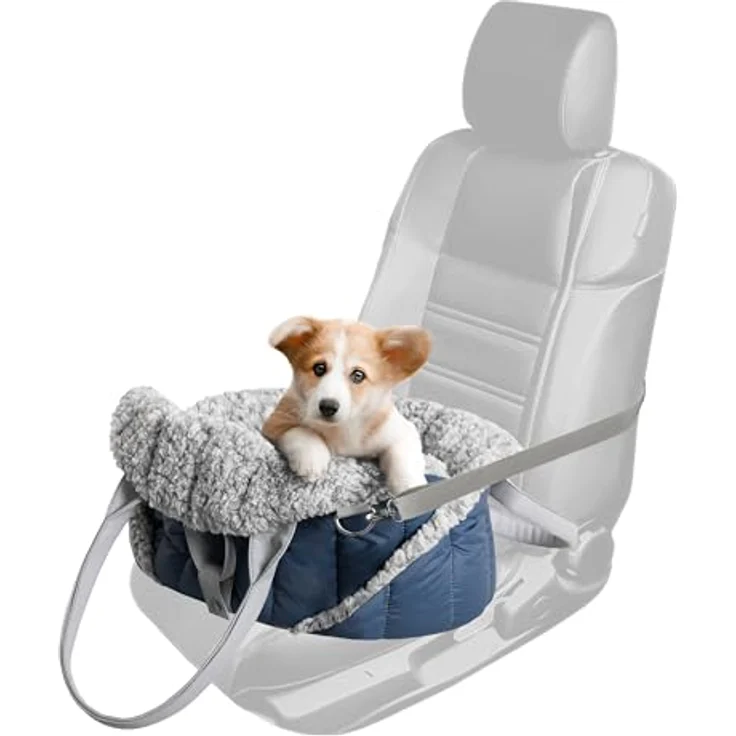 Hobbydog Sea Shell, Hundetransporttasche mit Autositz- und Bettfunktion, wind- und wasserabweisend, grau – Bild 5