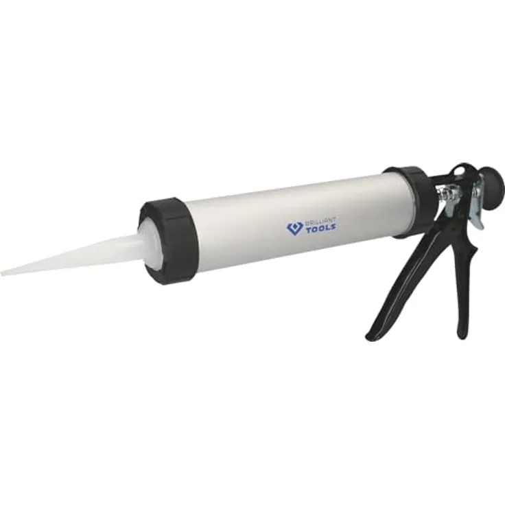BRILLIANT TOOLS Kartuschen-Pistole BT094901, 310 ml, Aluminiumgehäuse, stufenloser Vorschub, langlebig für Dichtstoffe