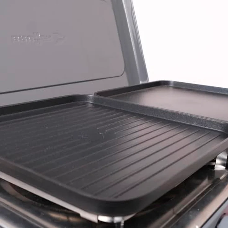 Brunner Devil Kookmaster GP, 2-flammiger Gaskocher mit Edelstahl-Kochfläche und piezoelektrischer Zündung – Bild 3