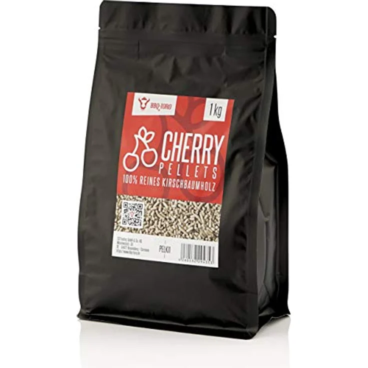 BBQ-Toro Grillpellets Kirsch, 100% Kirschenholz, 1 kg, ideal für Grill, Smoker, Pellet-Pizzaofen und Heizungsanlagen, niedrige Restfeuchte, intensiver Rauchgeschmack – Bild 3