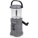 EASYmaxx Taschenlampe Akku-Lampe mit Radio - Solar, Kurbel, USB, 110 Lumen, Outdoor, ohne Batterien