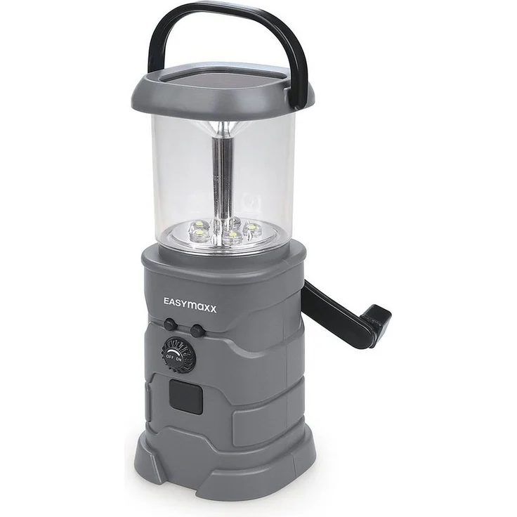 EASYmaxx Taschenlampe Akku-Lampe mit Radio - Solar, Kurbel, USB, 110 Lumen, Outdoor, ohne Batterien – Bild 1