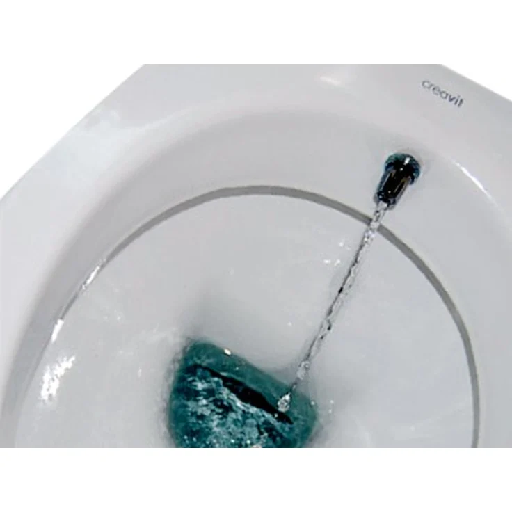 Creavit Tiefspül-WC TP320-00CB00E-0000, Hänge-WC mit Taharet-Düse (Bidet), weiß, aus Sanitärkeramik – Bild 3