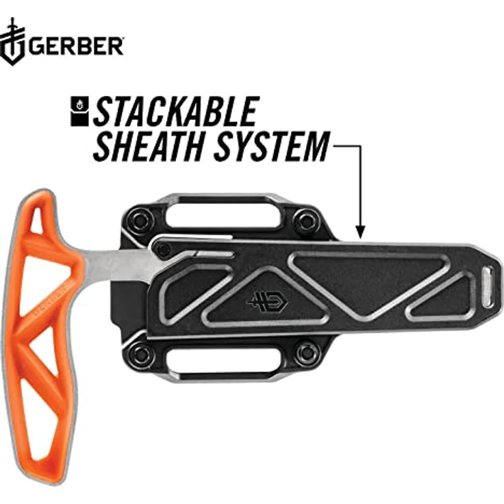 Gerber Gear Exo-Mod Saw, Jagdsäge aus rostfreiem Stahl mit orangefarbenem Griff, 7,55 Zoll – Bild 6