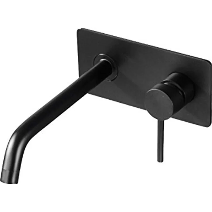 BERNSTEIN Waschtischarmatur XX0539B inkl. Unterputz-Grundkörper in Schwarz matt, Einhandmischer mit hochwertiger Keramik-Kartusche