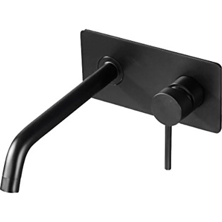 BERNSTEIN Waschtischarmatur XX0539B inkl. Unterputz-Grundkörper in Schwarz matt, Einhandmischer mit hochwertiger Keramik-Kartusche – Bild 1