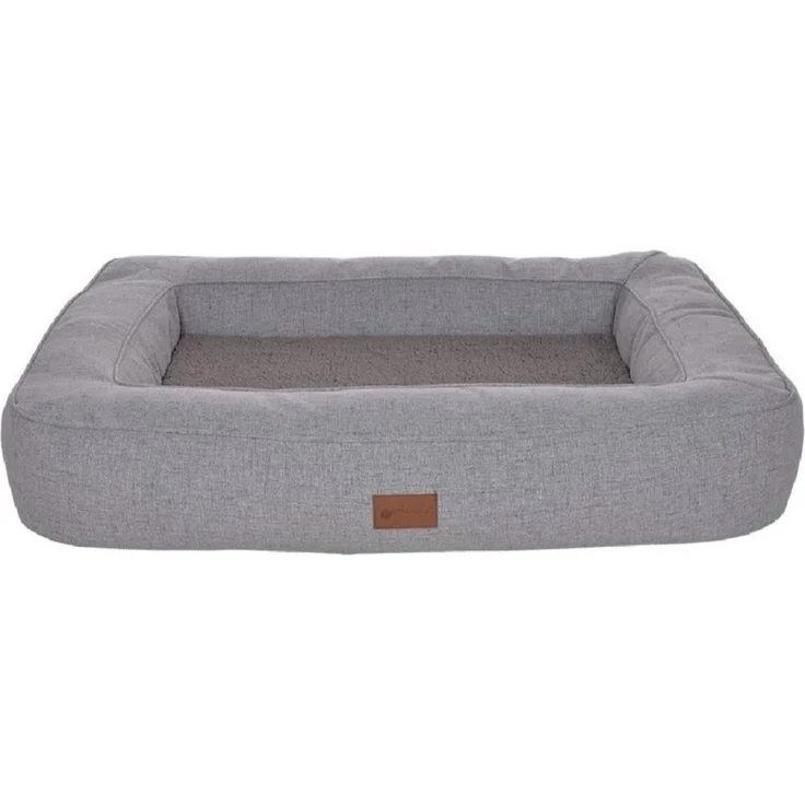 Petlando Hunde-Bett Lima Ortho, orthopädisches Hundebett in Stone, Druckentlastung, abnehmbarer Bezug, waschbar bei 30 °C, Wendekissen mit Fellimitat – Bild 1