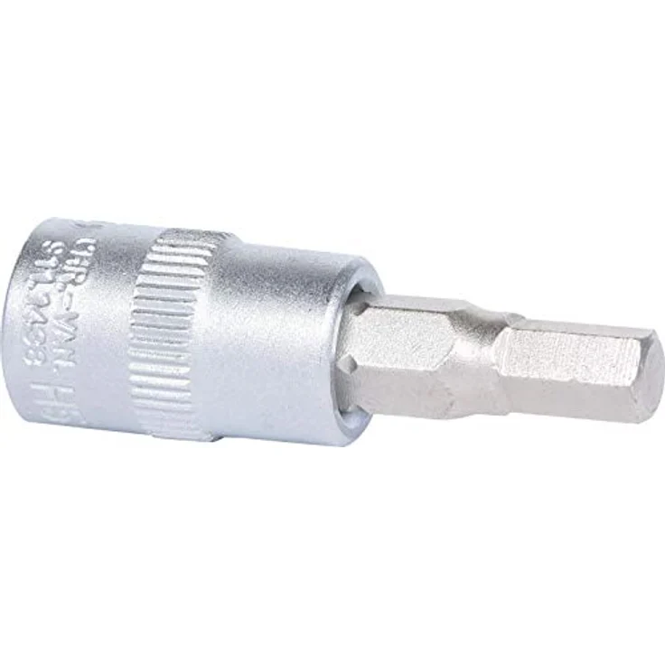 KS Tools Bohrer- und Bitset 1/4" Innensechskant, 5mm, vernickelter Biteinsatz, matt satinierte Chrom Vanadium-Ausführung – Bild 4