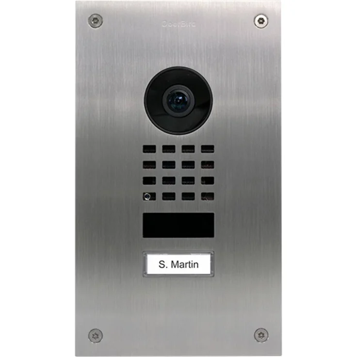 DoorBird D1101UV, Upgrade IP-Video-Türsprechanlage LAN Außeneinheit aus Edelstahl V4A (gebürstet) mit HD-Video und Smartphone-Anbindung