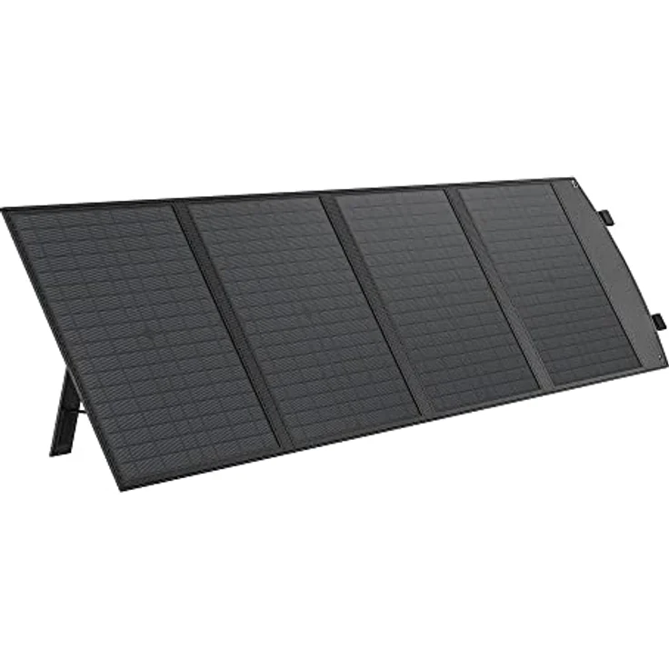 XLAYER Solarmodul Solarpanel faltbar 80W tragbar Solaranlage Camping Notstrom, Grau – Bild 2